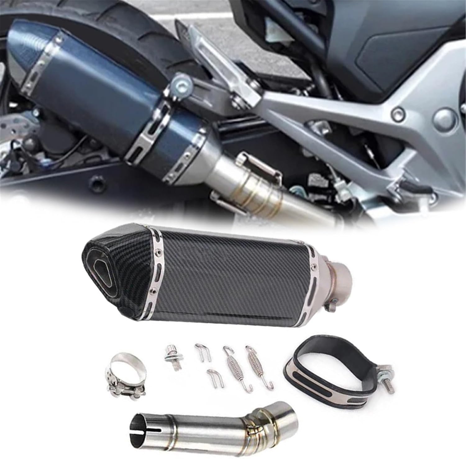 排気部 オートバイ ステンレススチール マフラー サイレンサー パイプ